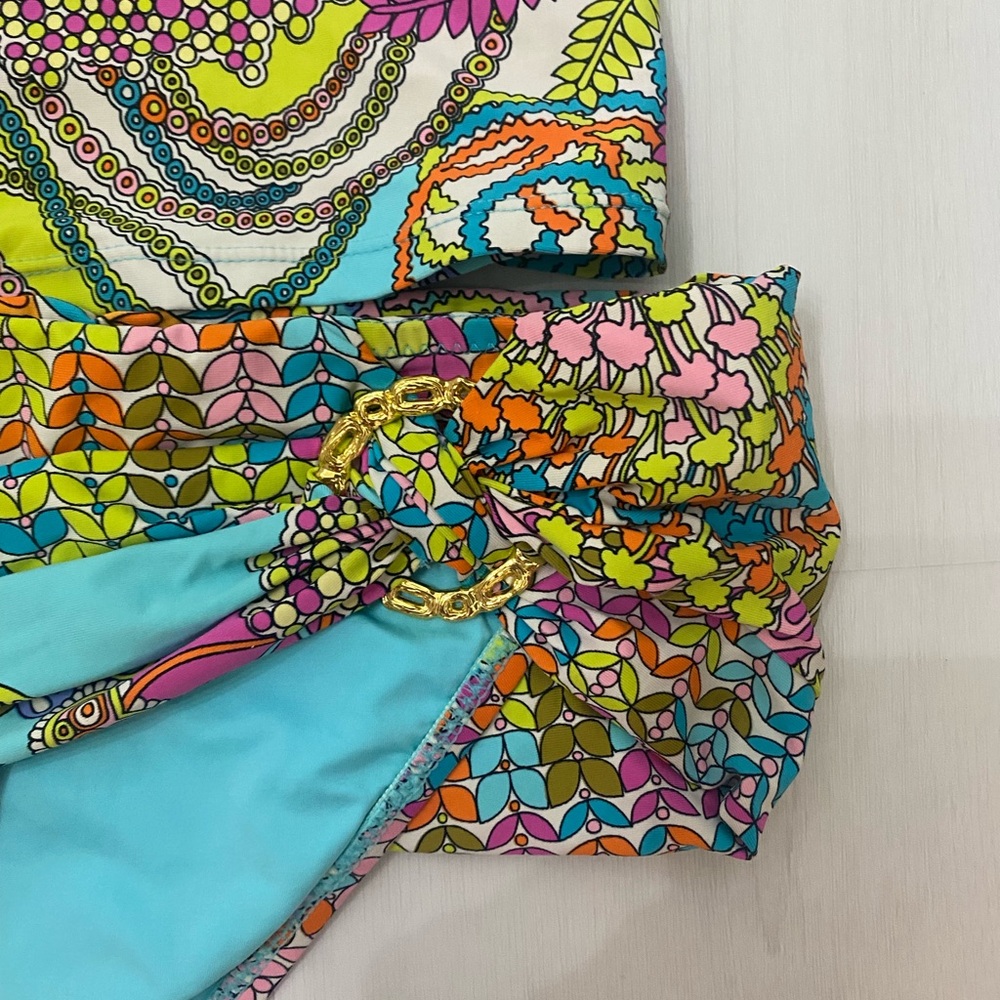 Nwot Trina  turk coral reef tankini ring set - Picture 3 of 8